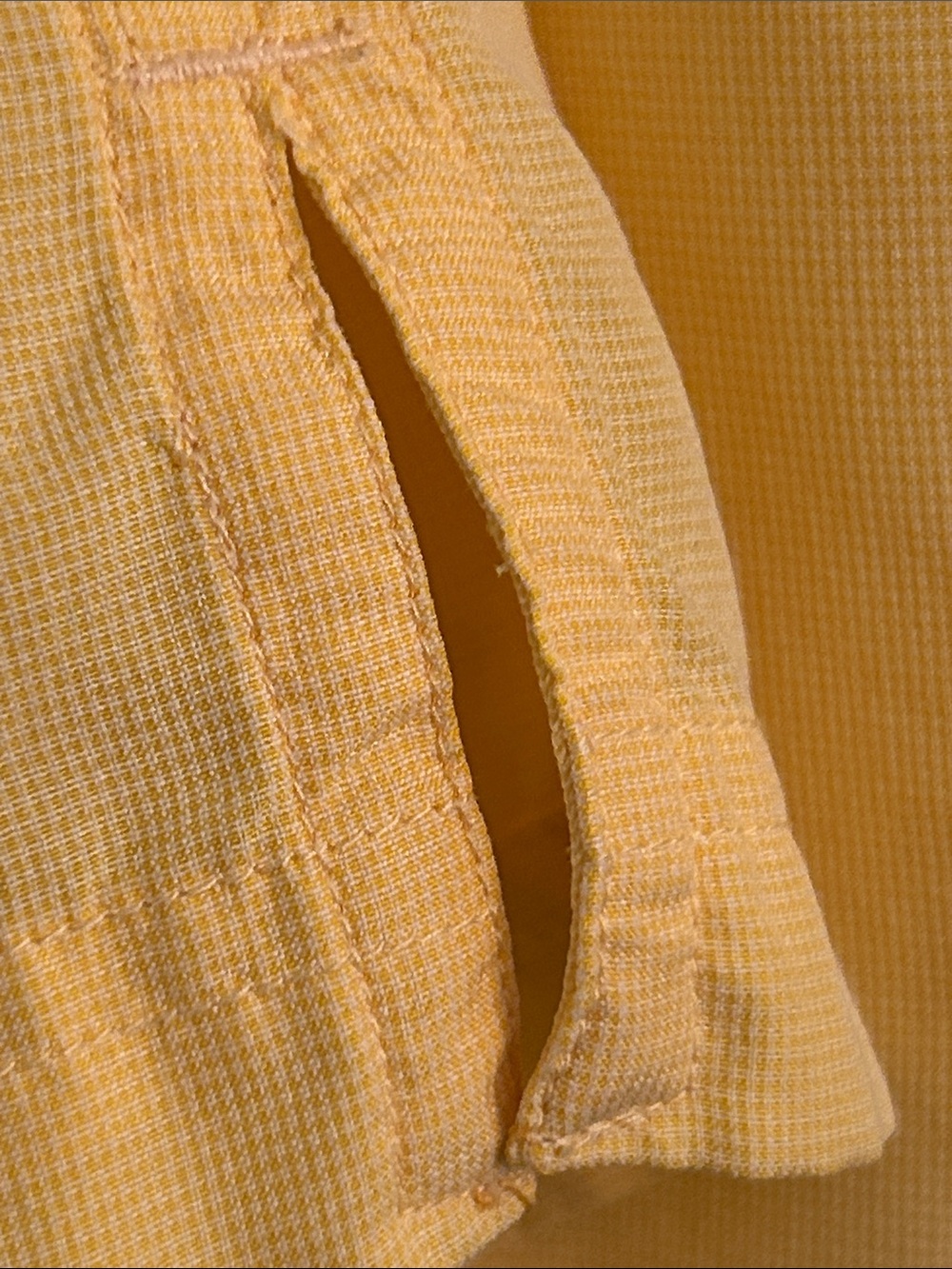 The North Face Men's Short-Sleeve Button-Down Shirt in Pale Yellow - Picture 12 of 15